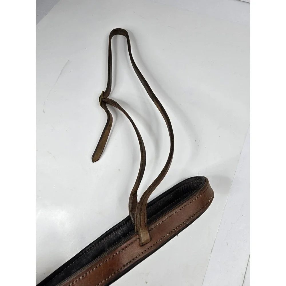 Vintage Turf Single Ear Leather Western Headstall with D Ring Snaffle‎